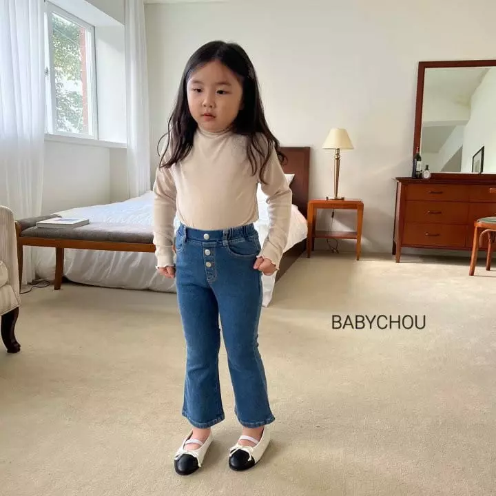 BABYZZAM - Korean Children Fashion Brand - #kidsshorts - Slim Fleece Turtleneck - 4