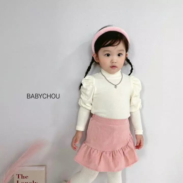 BABYZZAM - Korean Children Fashion Brand - #minifashionista - Shirring Puff Turtleneck - 5