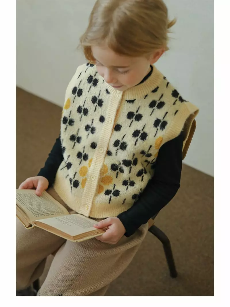 BIEN A BIEN - Korean Children Fashion Brand - #designkidswear - Otawa Knit Vest