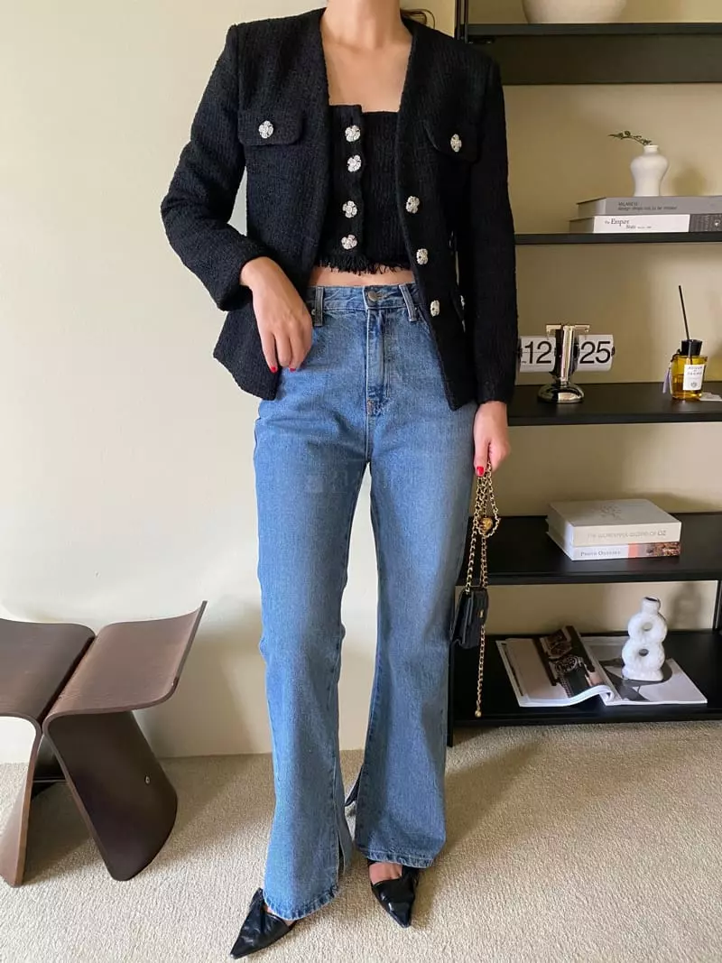 Backstage - Korean Women Fashion - #momslook - Open Pants - 3