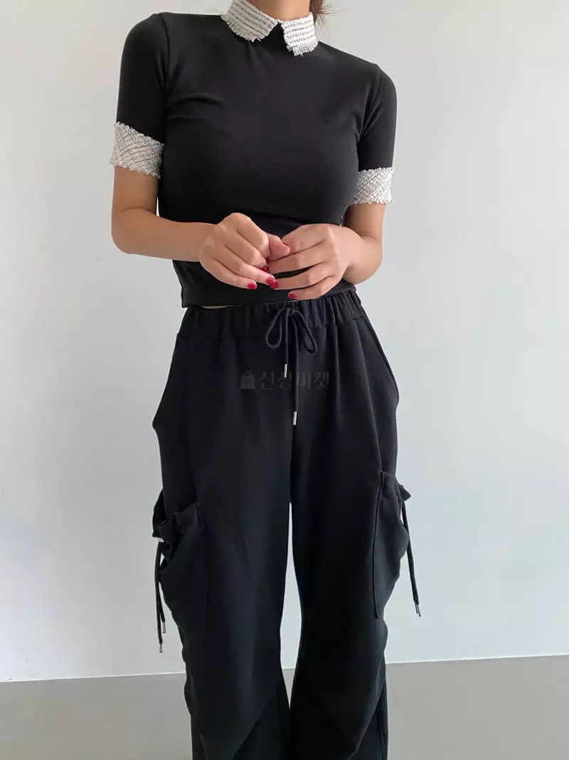 Backstage - Korean Women Fashion - #momslook - Emma Twid Tee - 8