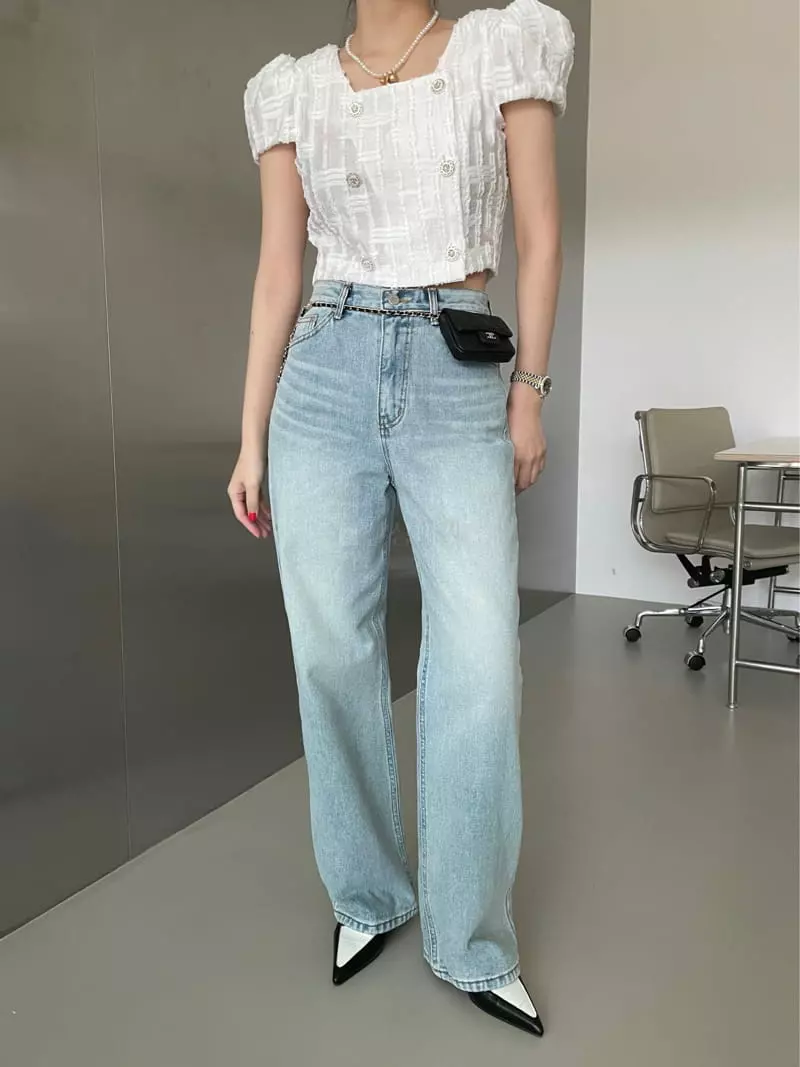Backstage - Korean Women Fashion - #momslook - Butter Wide Jeans - 6