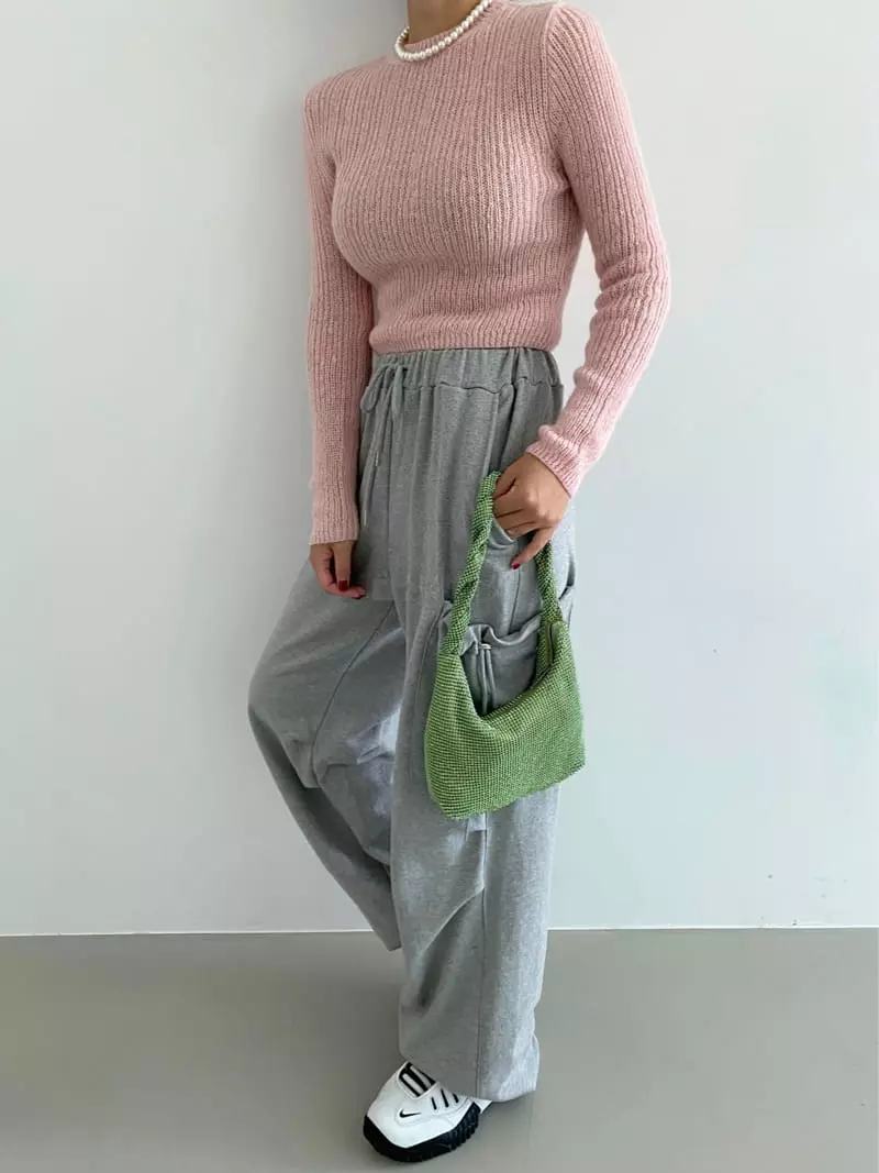 Backstage - Korean Women Fashion - #momslook - Rink Knit Tee - 5