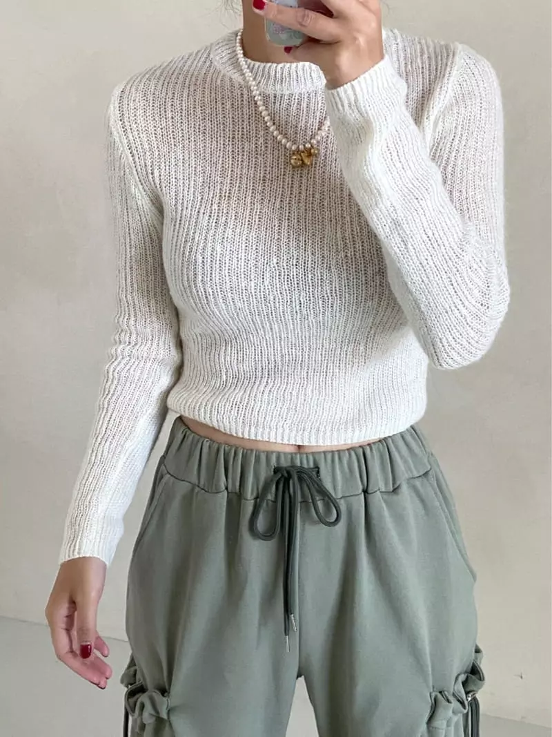 Backstage - Korean Women Fashion - #momslook - Rink Knit Tee - 7