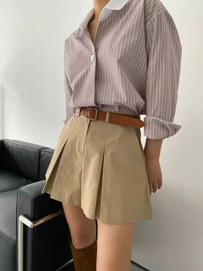 Backstage - Korean Women Fashion - #vintagekidsstyle - Beat Stripes Shirt - 3