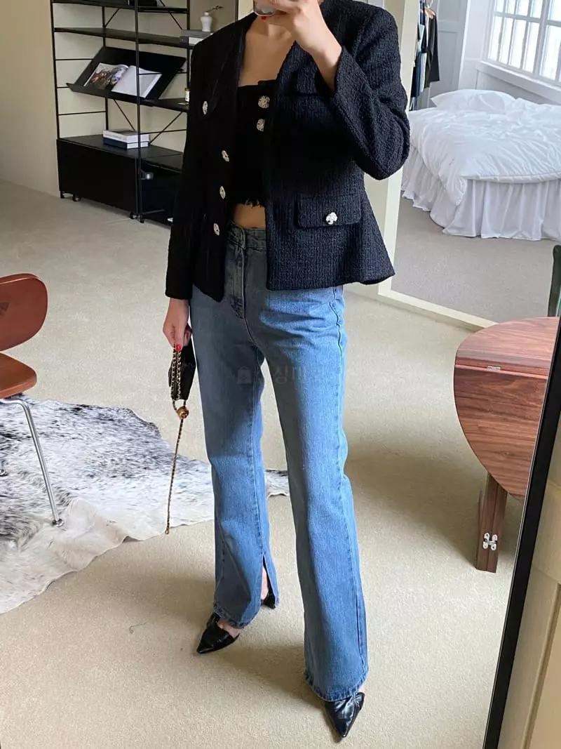 Backstage - Korean Women Fashion - #momslook - Open Pants - 4
