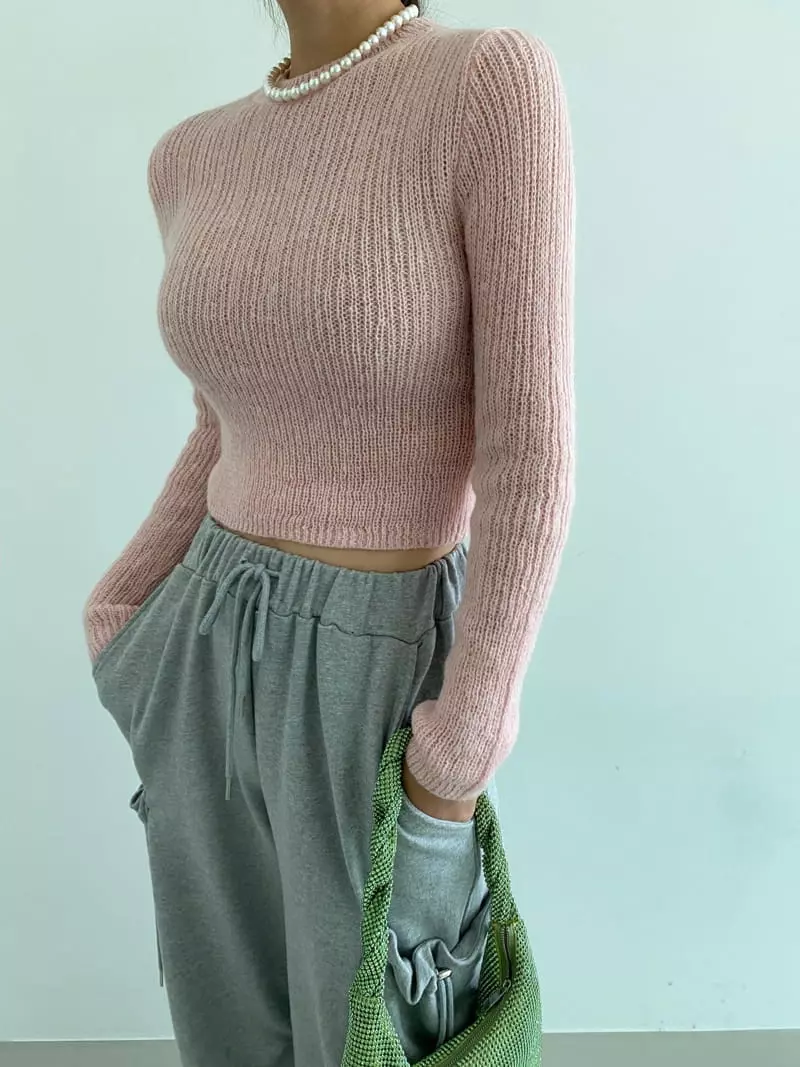 Backstage - Korean Women Fashion - #momslook - Rink Knit Tee - 4
