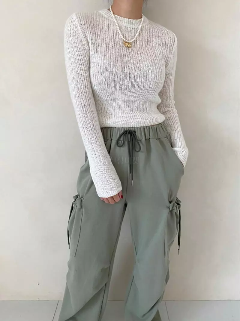 Backstage - Korean Women Fashion - #womensfashion - Rink Knit Tee - 8