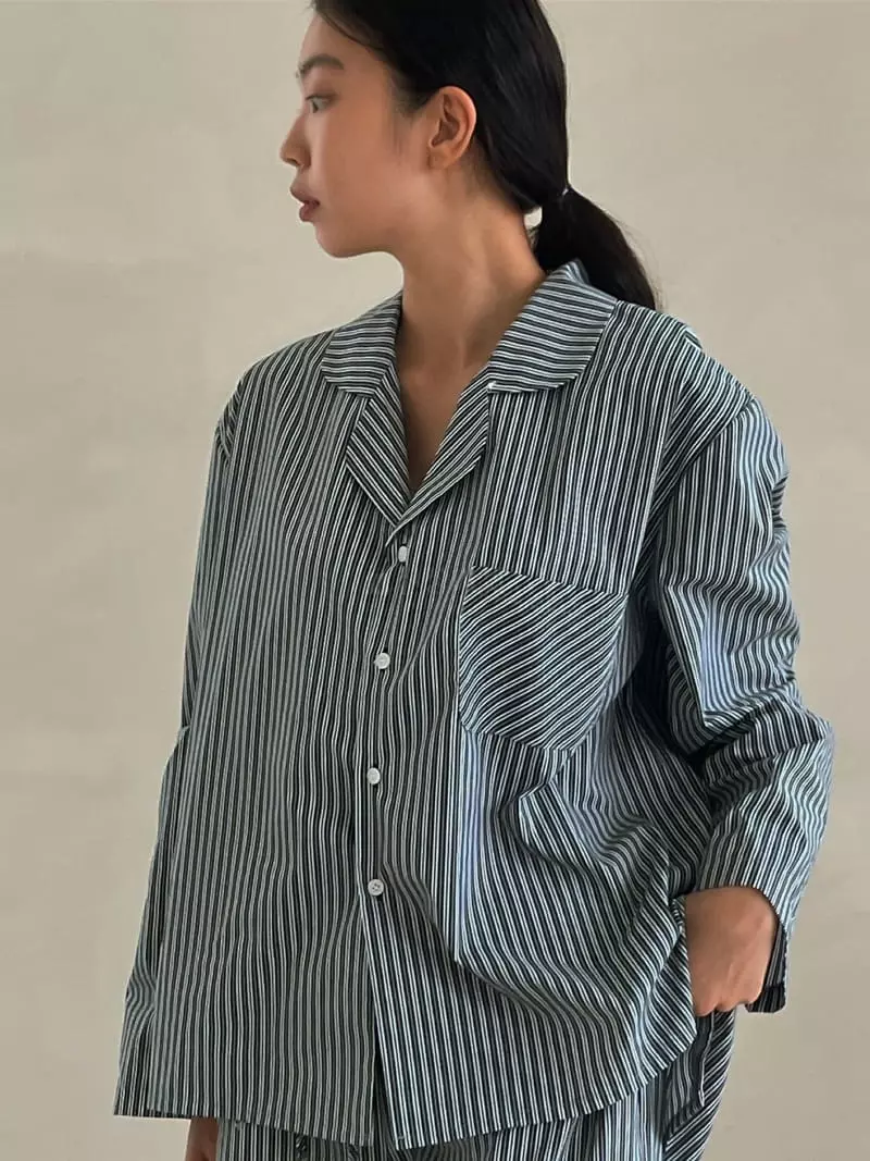 Baie Oud - Korean Women Fashion - #momslook - Stripes Pajama - 6
