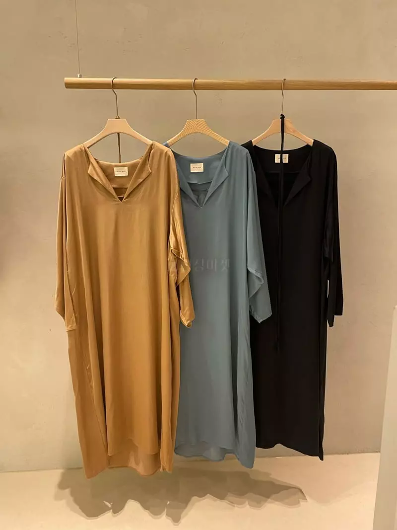Baie Oud - Korean Women Fashion - #momslook - Boat Neck One-piece - 8