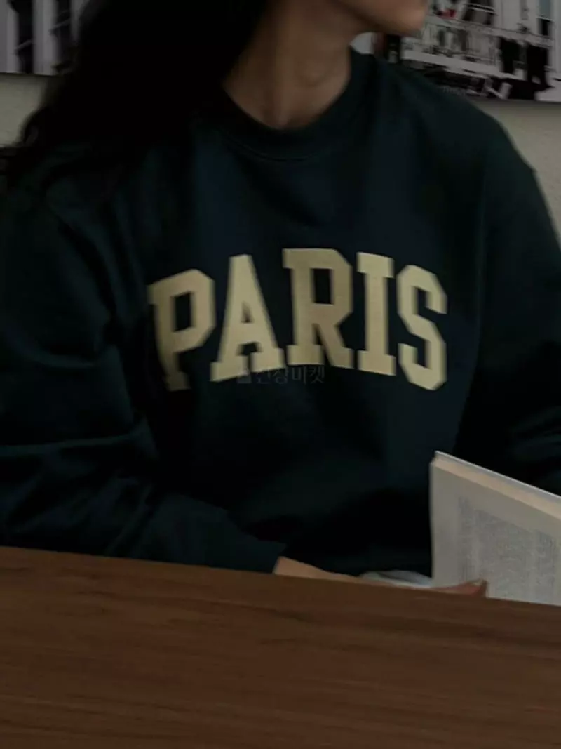 Baie Oud - Korean Women Fashion - #momslook - Paris Sweatshirt - 11