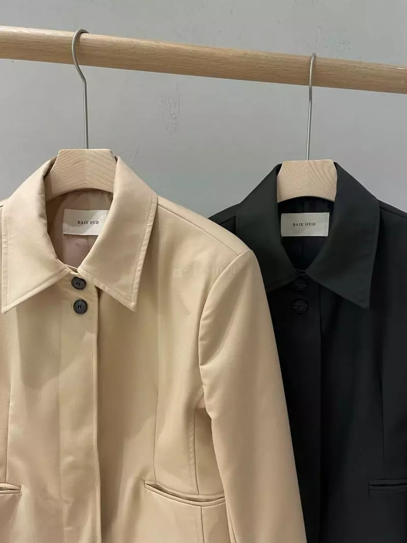 Baie Oud - Korean Women Fashion - #momslook - Collar Hidden Jacket - 9