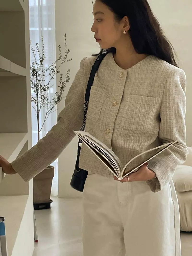Baie Oud - Korean Women Fashion - #momslook - Odd Twid Jacket - 7