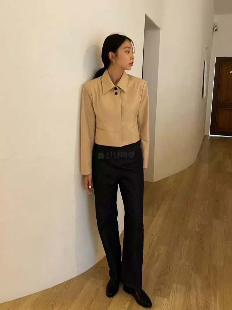 Baie Oud - Korean Women Fashion - #restrostyle - Collar Hidden Jacket - 2