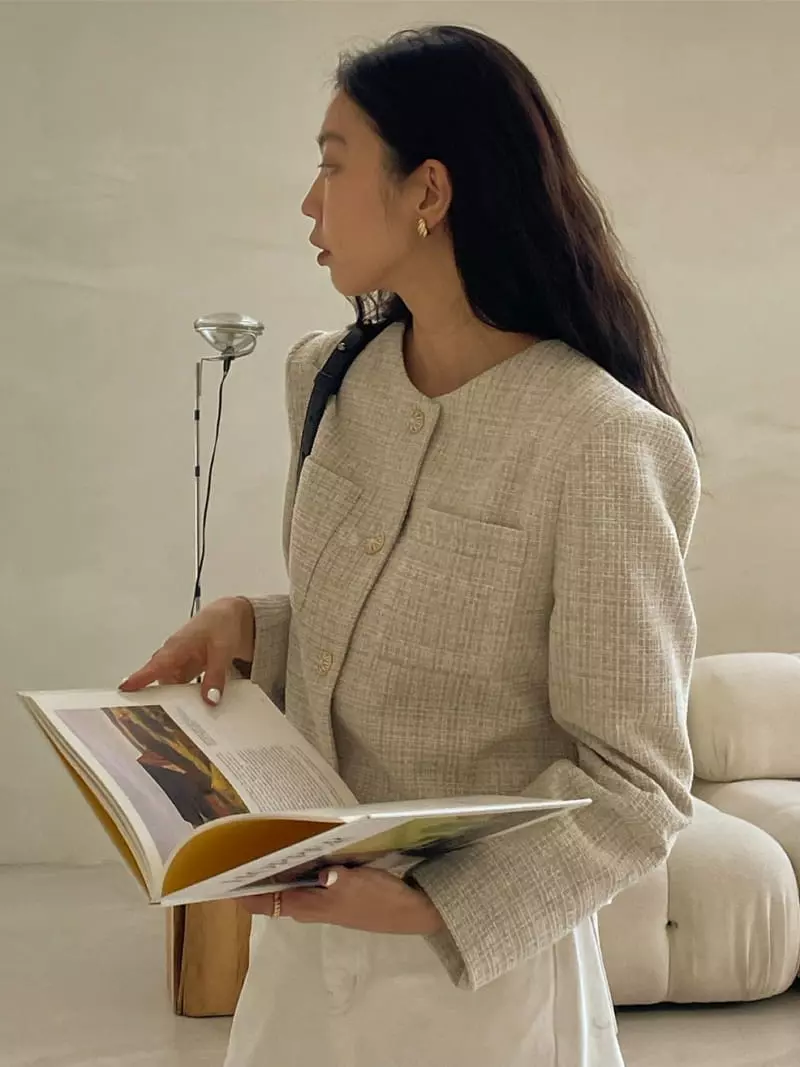 Baie Oud - Korean Women Fashion - #romanticstyle - Odd Twid Jacket