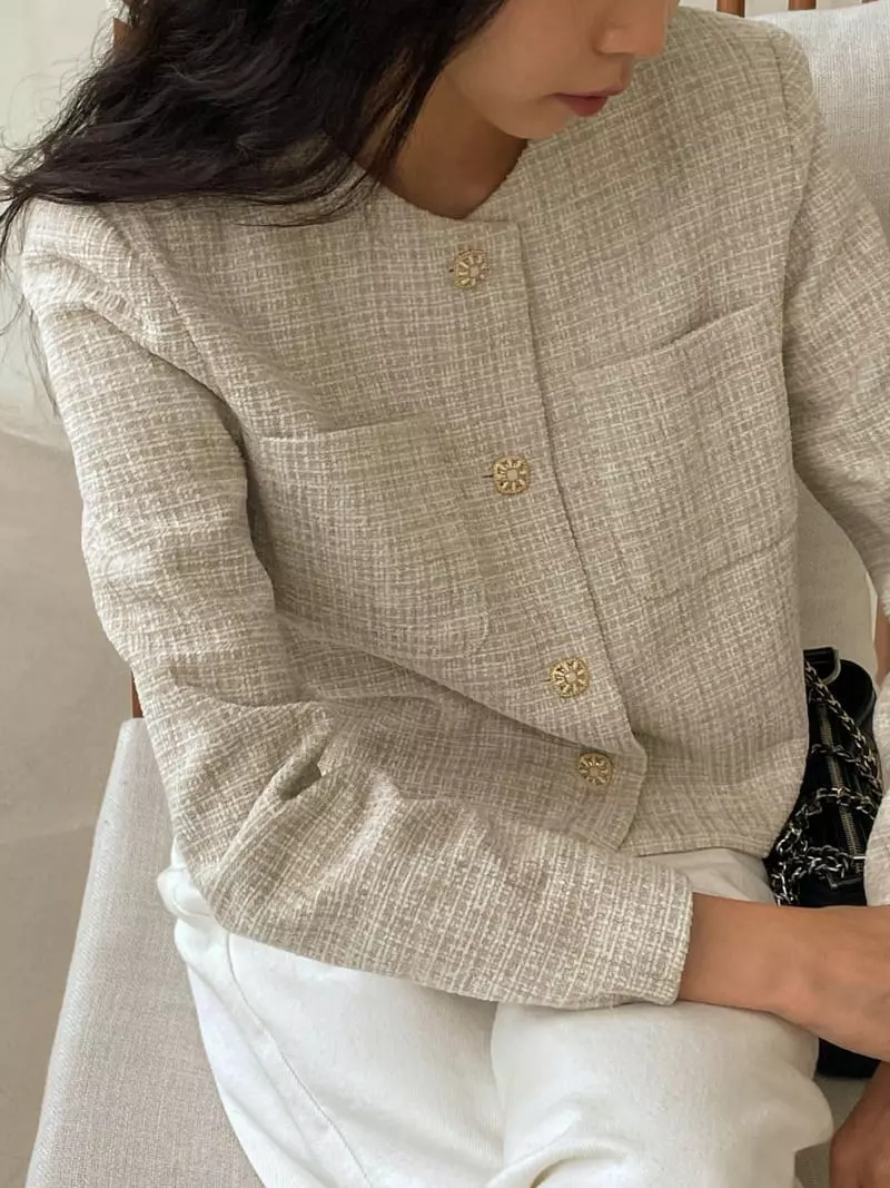 Baie Oud - Korean Women Fashion - #thatsdarling - Odd Twid Jacket - 3
