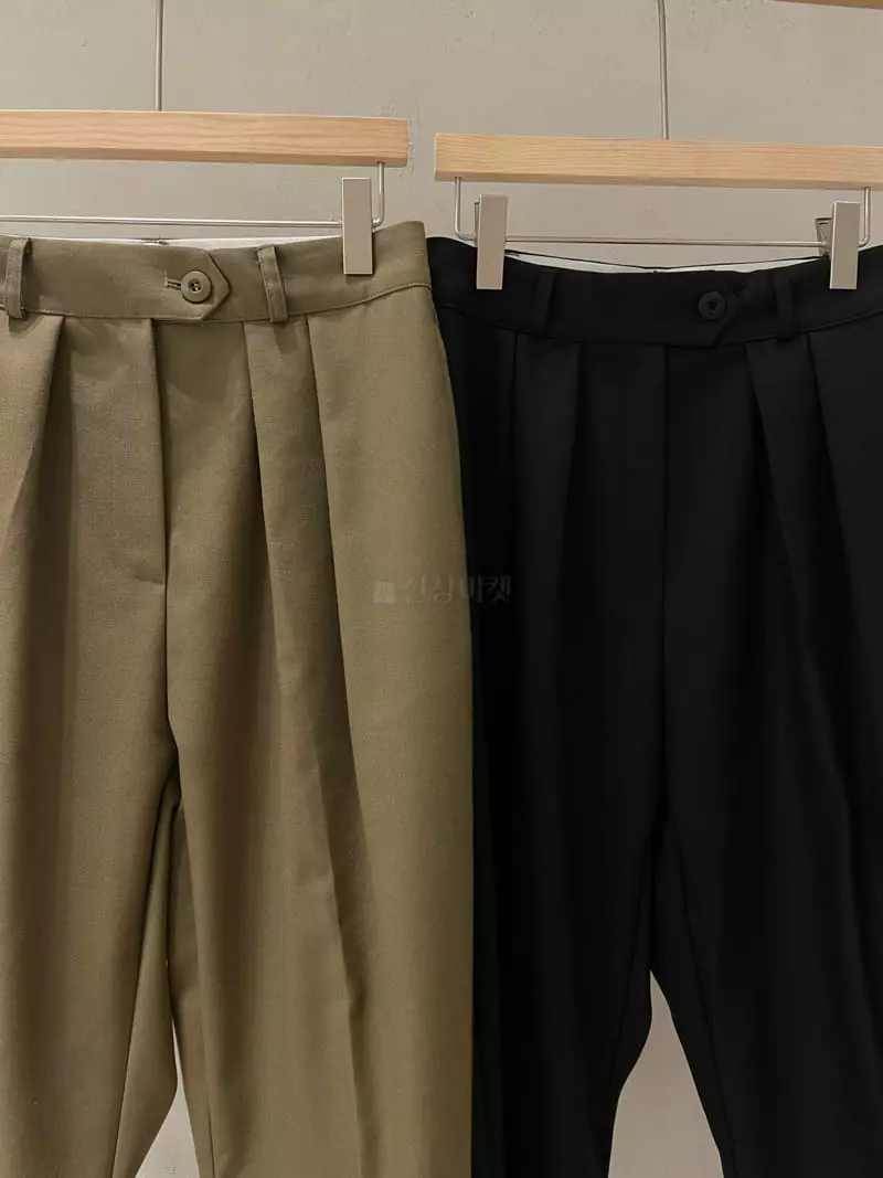 Baie Oud - Korean Women Fashion - #womensfashion - Button Tuck Pants - 6