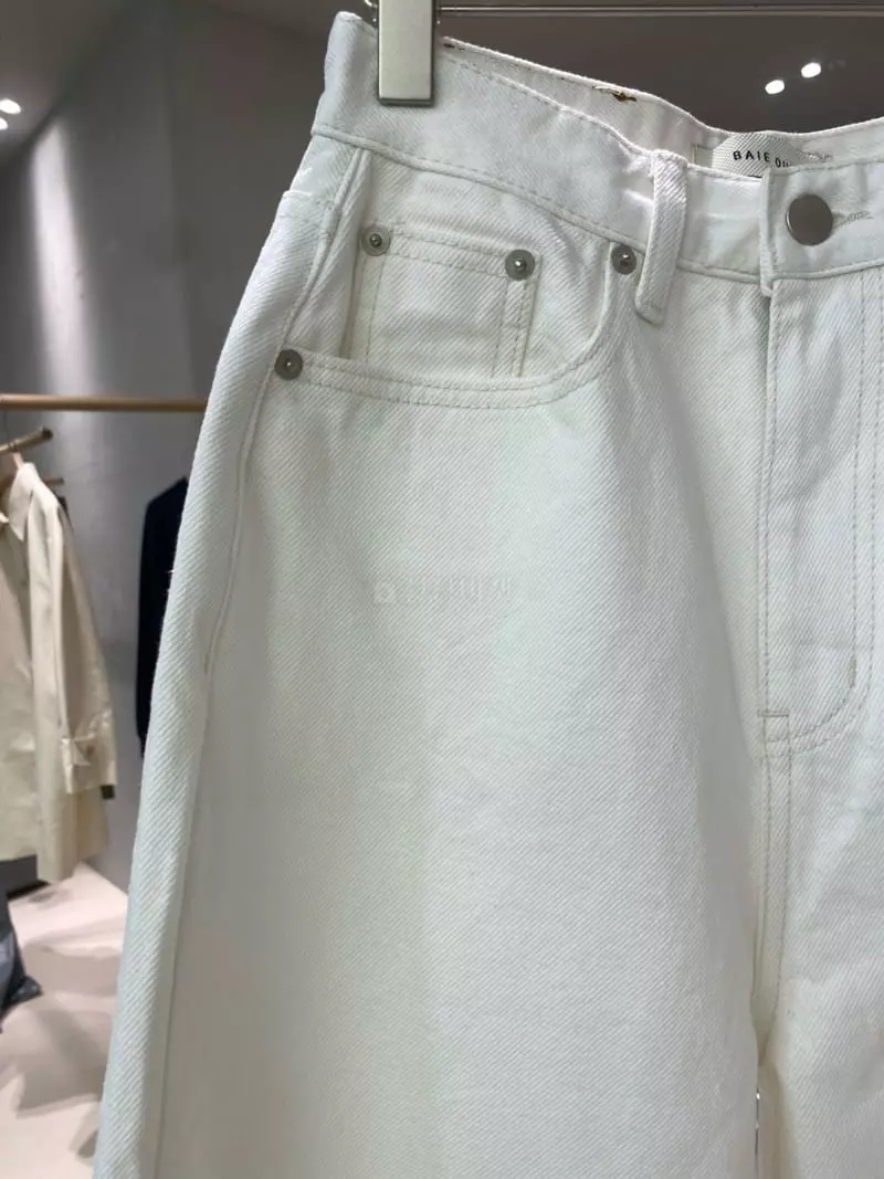 Baie Oud - Korean Women Fashion - #womensfashion - Line White Jeans