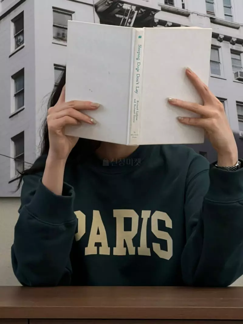 Baie Oud - Korean Women Fashion - #womensfashion - Paris Sweatshirt - 10