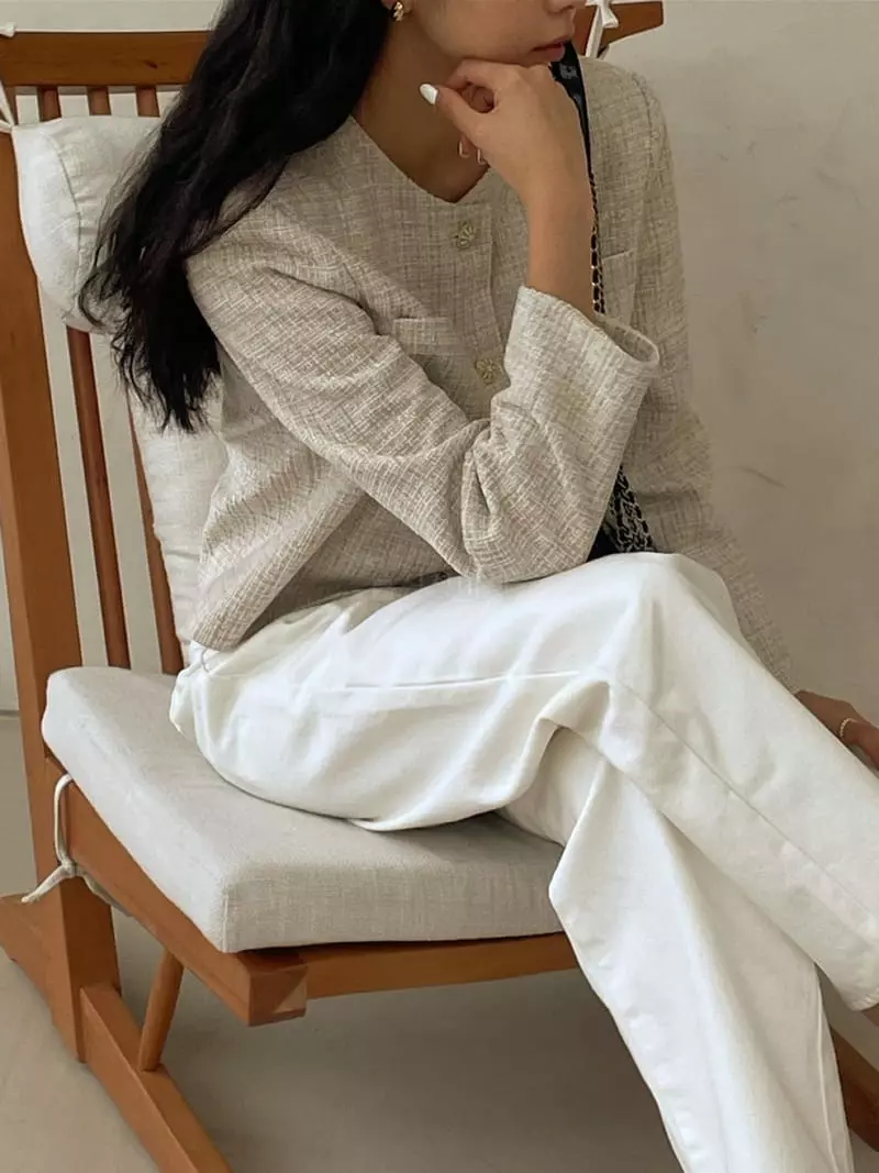 Baie Oud - Korean Women Fashion - #womensfashion - Odd Twid Jacket - 6