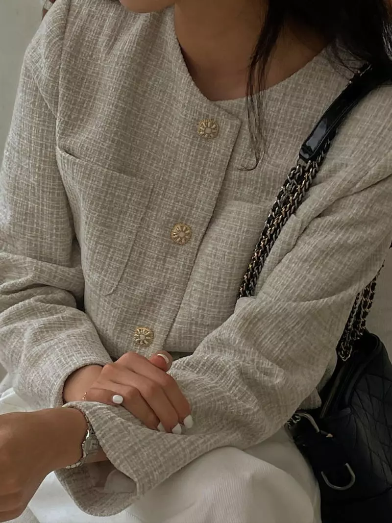 Baie Oud - Korean Women Fashion - #womensfashion - Odd Twid Jacket - 8