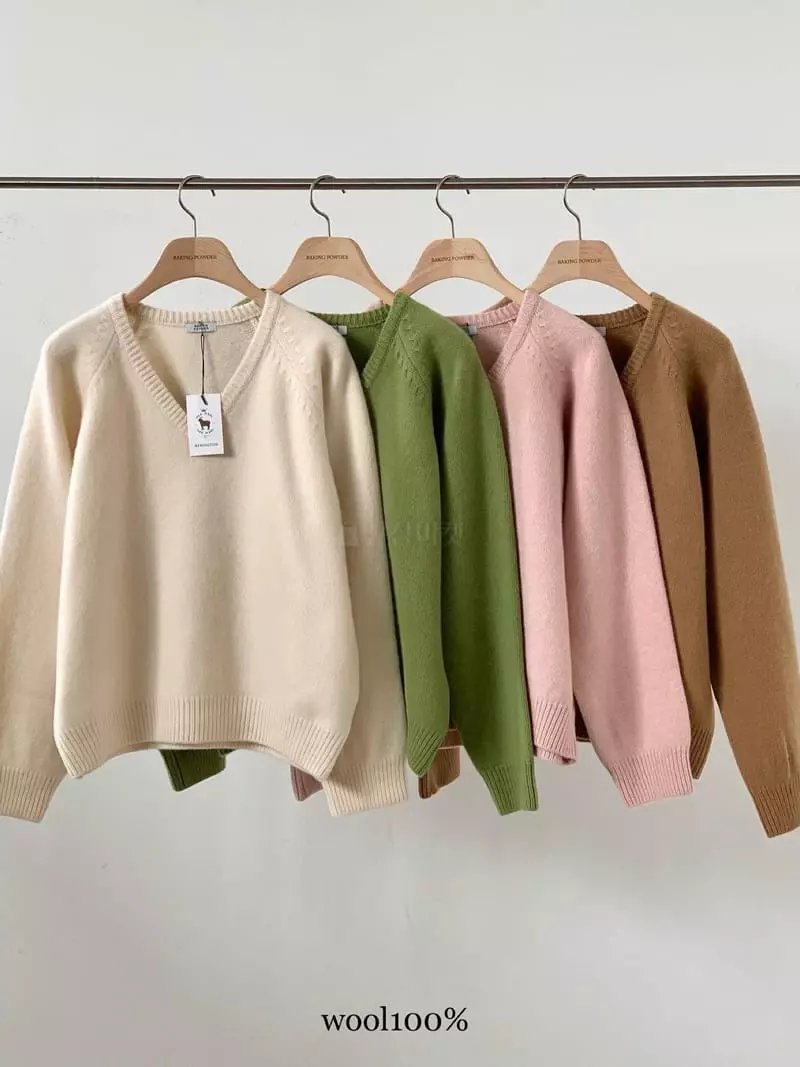 Baking Powder - Korean Women Fashion - #momslook - Joy Raglan V Knit Tee - 8