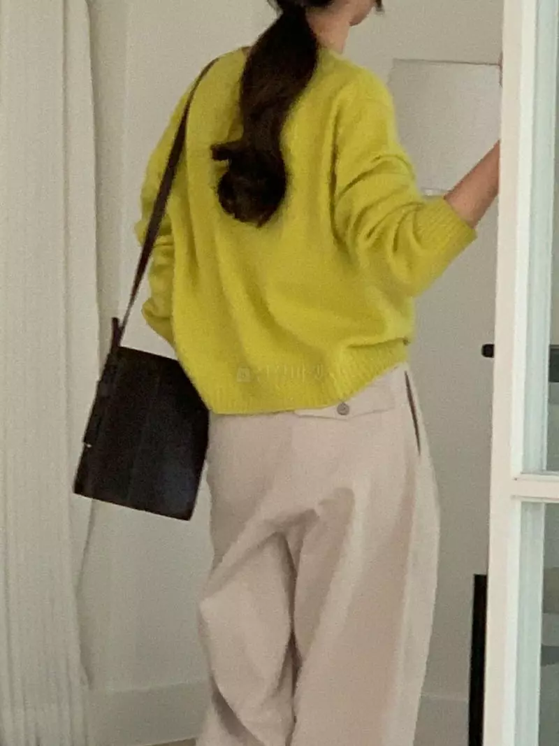 Baking Powder - Korean Women Fashion - #womensfashion - Mock Roud Knit Tee - 4