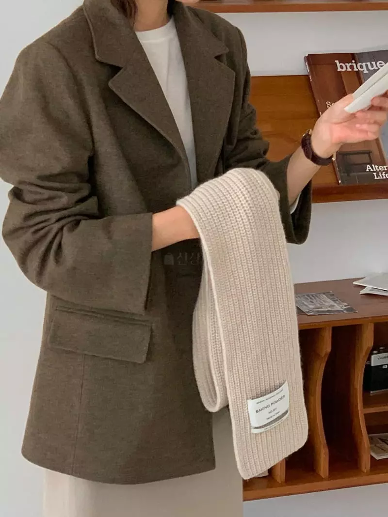 Baking Powder - Korean Women Fashion - #momslook - Lua Hazzi Muffler - 2