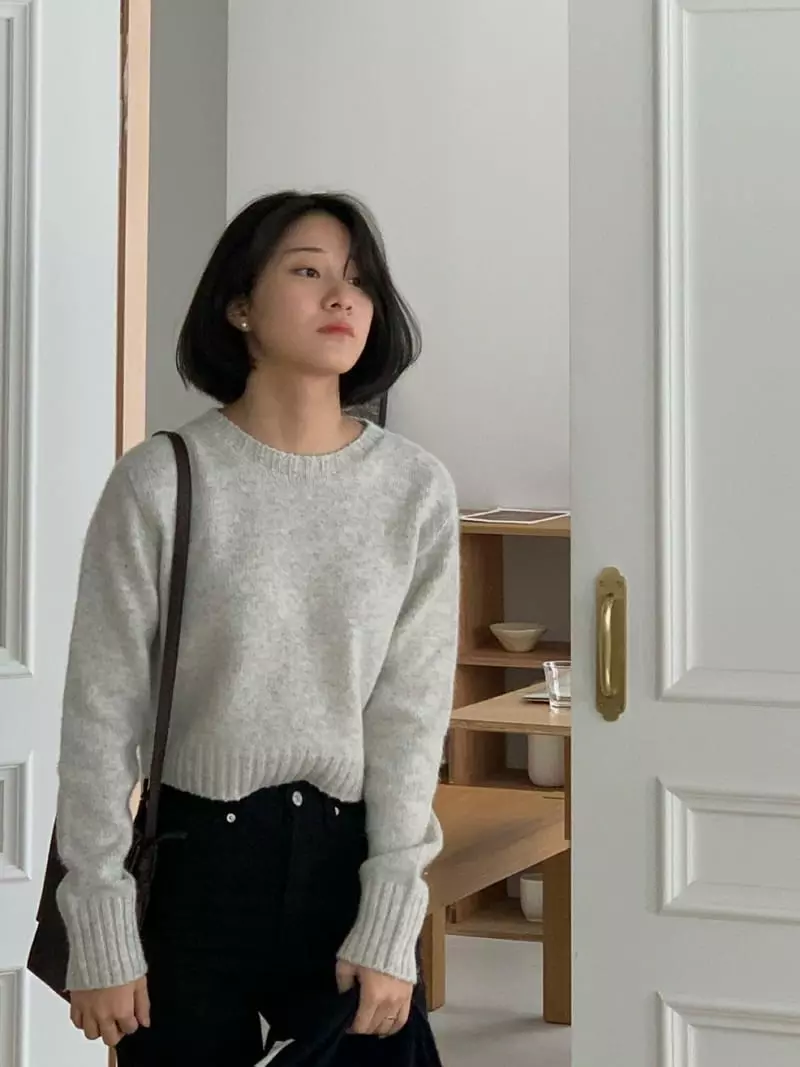 Baking Powder - Korean Women Fashion - #momslook - Royal Alpaca Knit Tee - 7