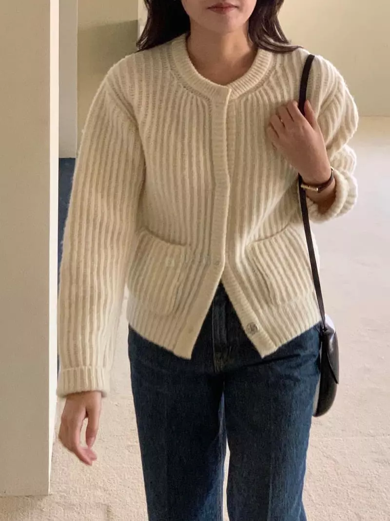 Baking Powder - Korean Women Fashion - #momslook - Hush Cardigan