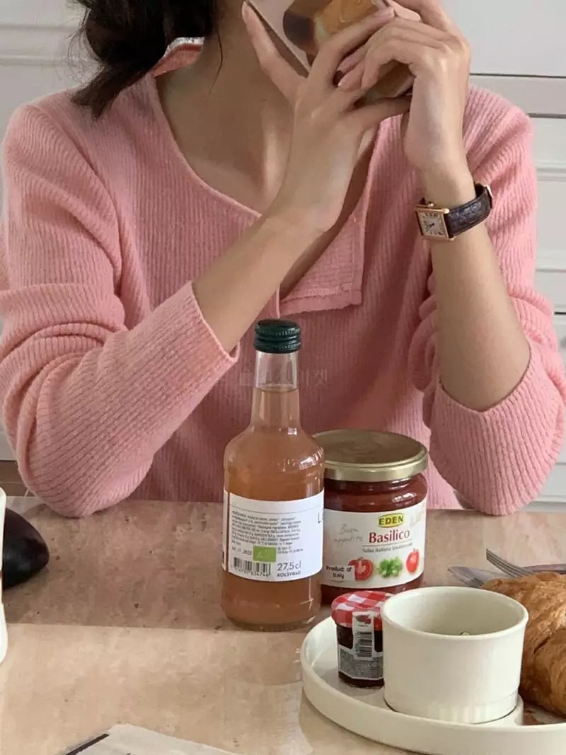Baking Powder - Korean Women Fashion - #momslook - Deju Rib Cardigan - 2