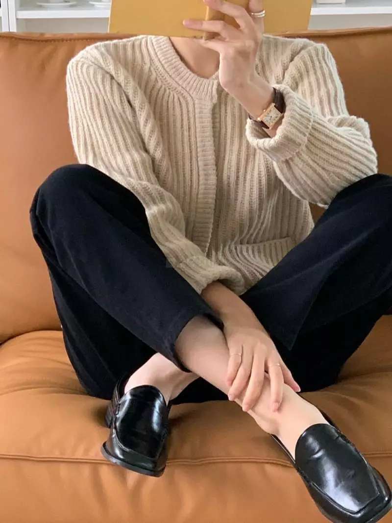 Baking Powder - Korean Women Fashion - #vintageinspired - Hush Cardigan - 4