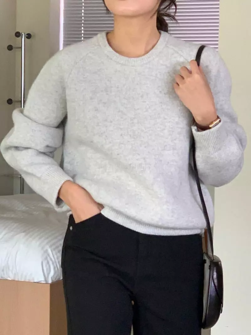 Baking Powder - Korean Women Fashion - #womensfashion - Jenny Cash Twice Knit Tee - 6
