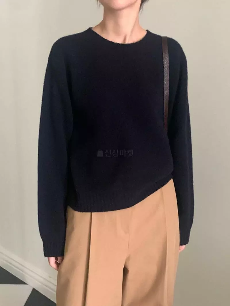 Baking Powder - Korean Women Fashion - #womensfashion - Mock Roud Knit Tee - 5
