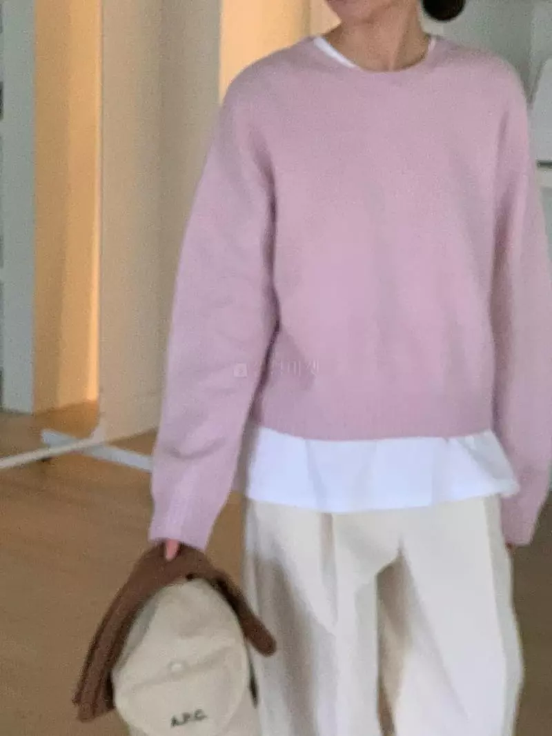 Baking Powder - Korean Women Fashion - #womensfashion - Mock Roud Knit Tee - 7