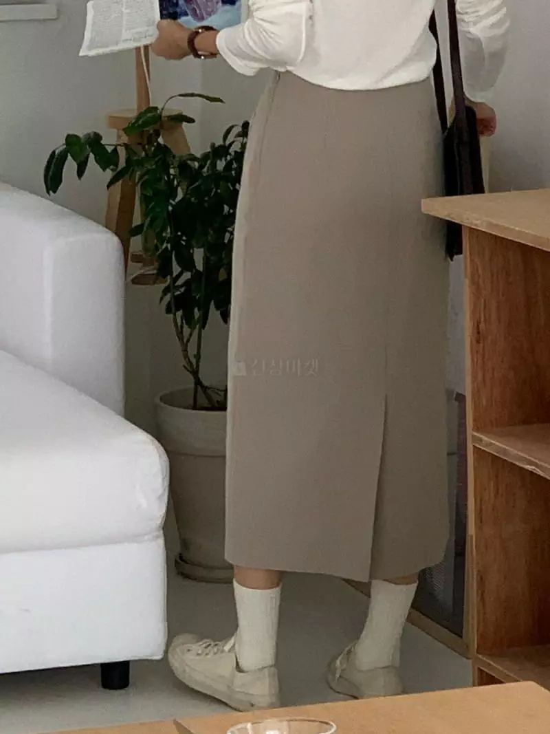Baking Powder - Korean Women Fashion - #womensfashion - Rose Herringbone Skirt