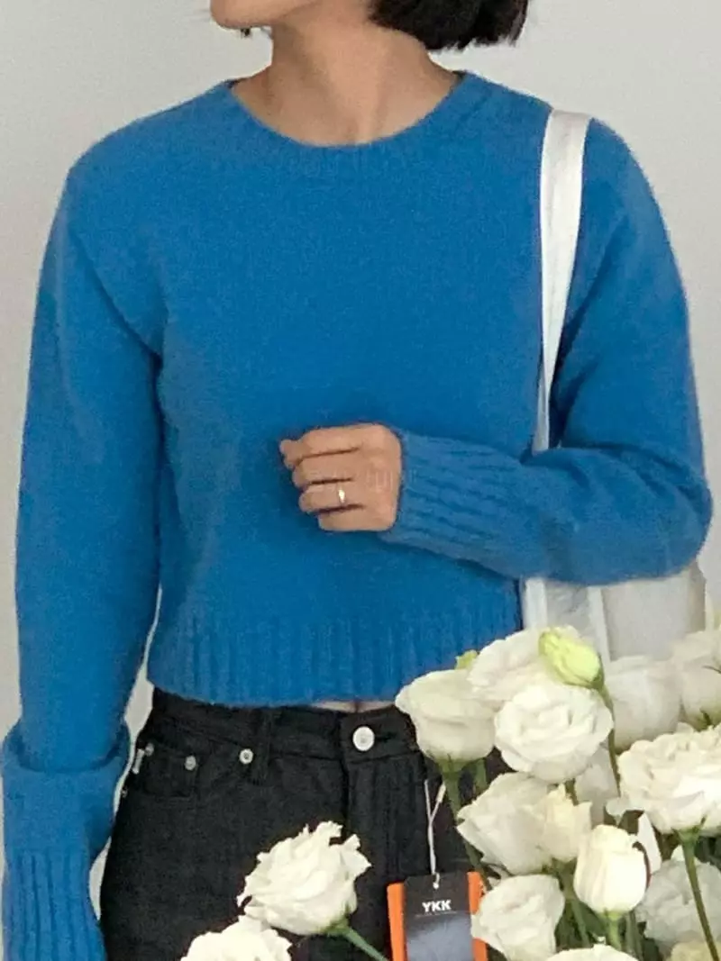 Baking Powder - Korean Women Fashion - #momslook - Royal Alpaca Knit Tee - 4