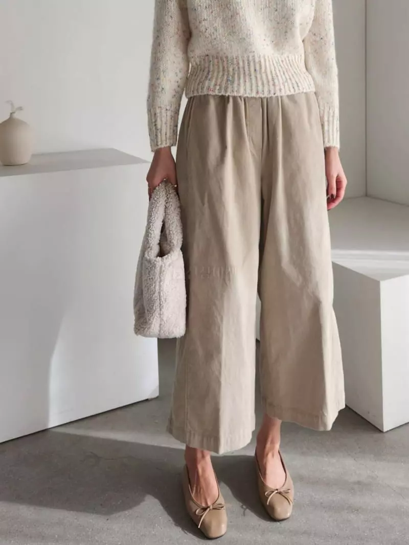 Baribari - Korean Women Fashion - #momslook - Rib Pants - 3