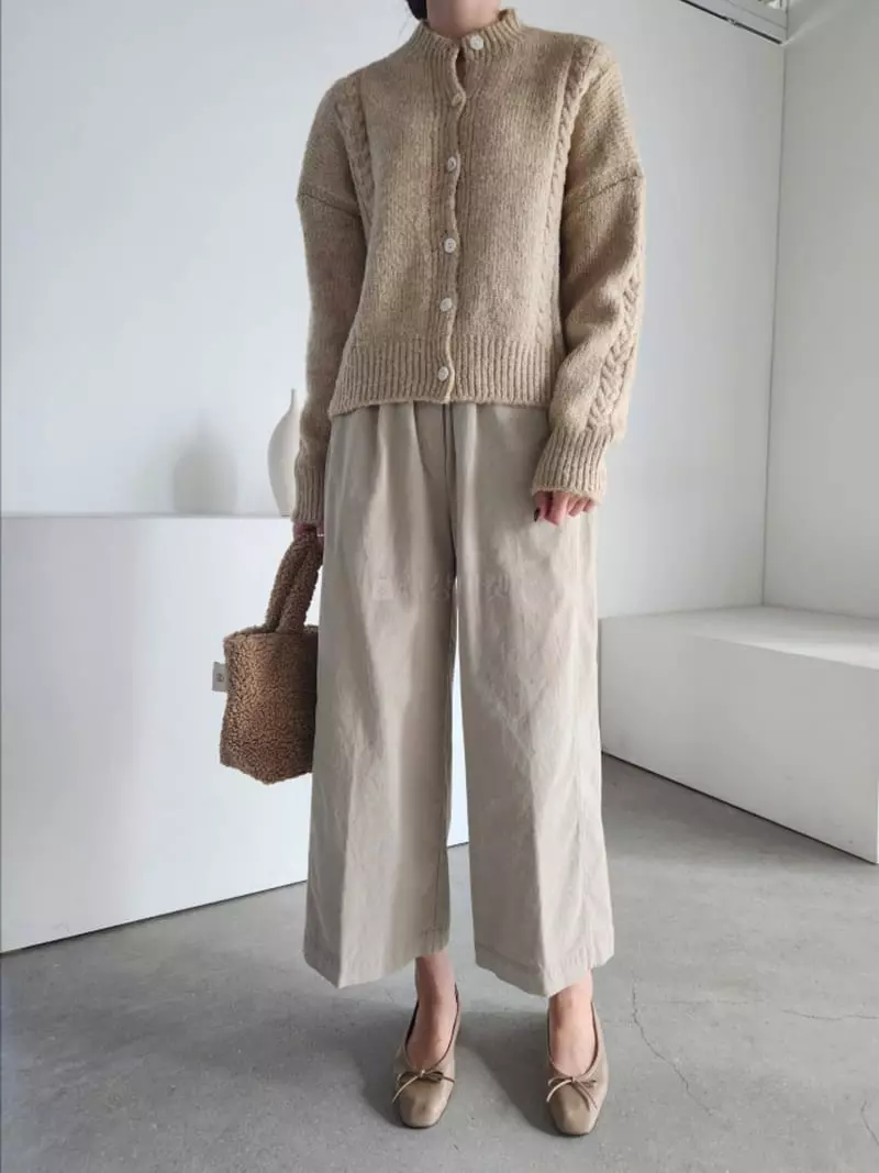 Baribari - Korean Women Fashion - #momslook - Rib Pants - 7