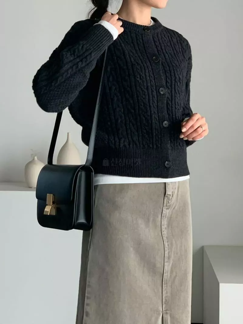 Baribari - Korean Women Fashion - #momslook - Twist Cardigan - 7