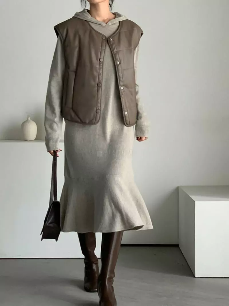 Baribari - Korean Women Fashion - #momslook - Leather Vest - 2