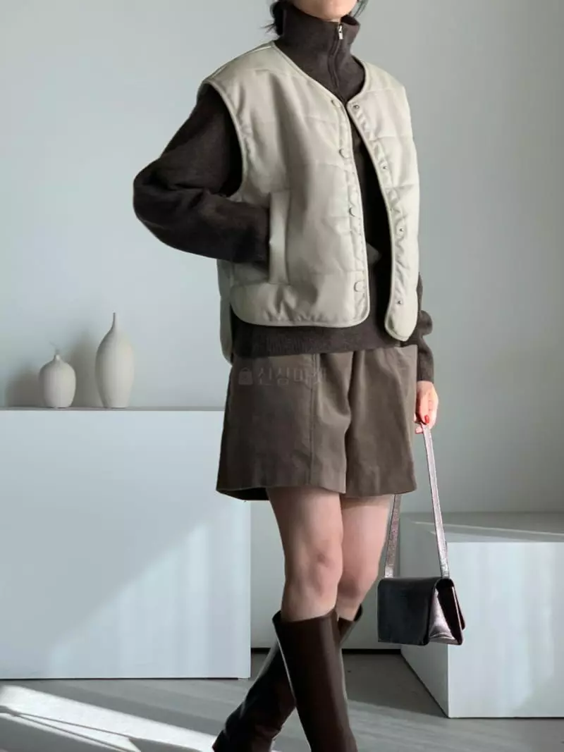 Baribari - Korean Women Fashion - #momslook - Leather Vest - 8