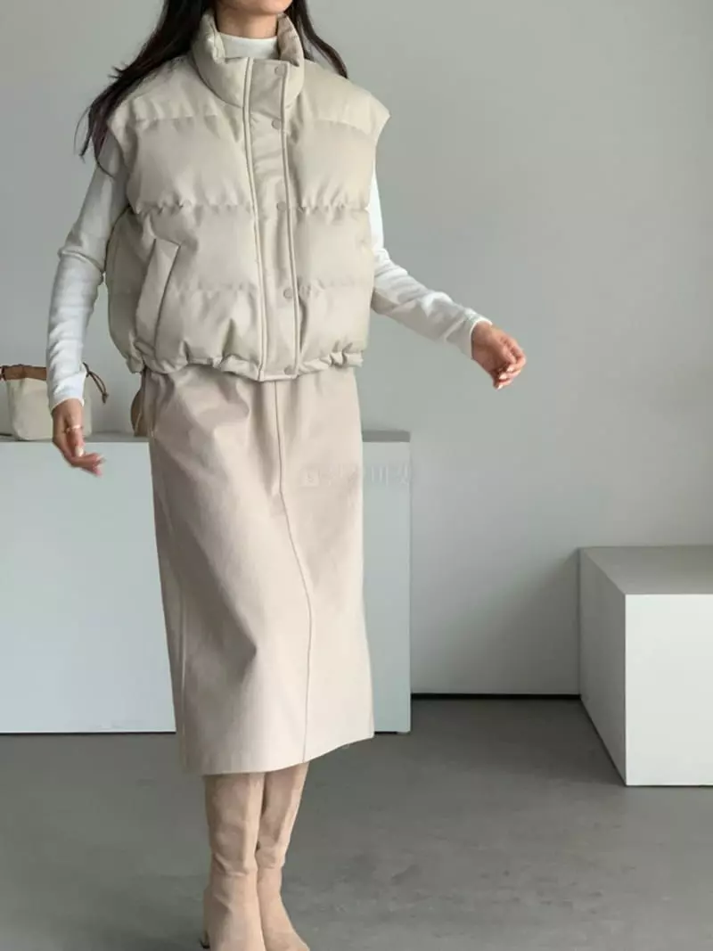 Baribari - Korean Women Fashion - #momslook - Leather High Vest - 9