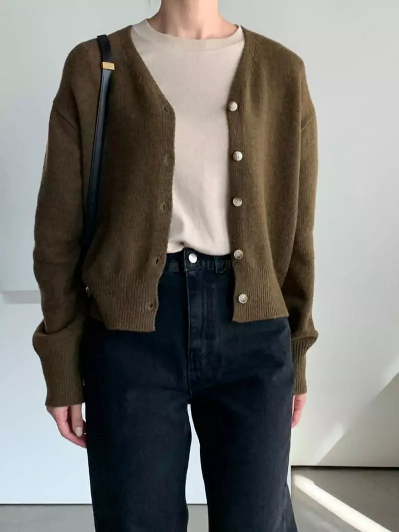 Baribari - Korean Women Fashion - #momslook - Bari V Cardigan - 10