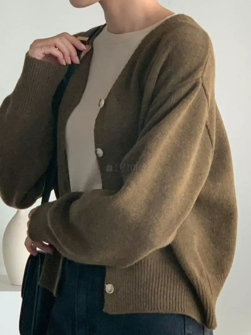 Baribari - Korean Women Fashion - #momslook - Bari V Cardigan - 12
