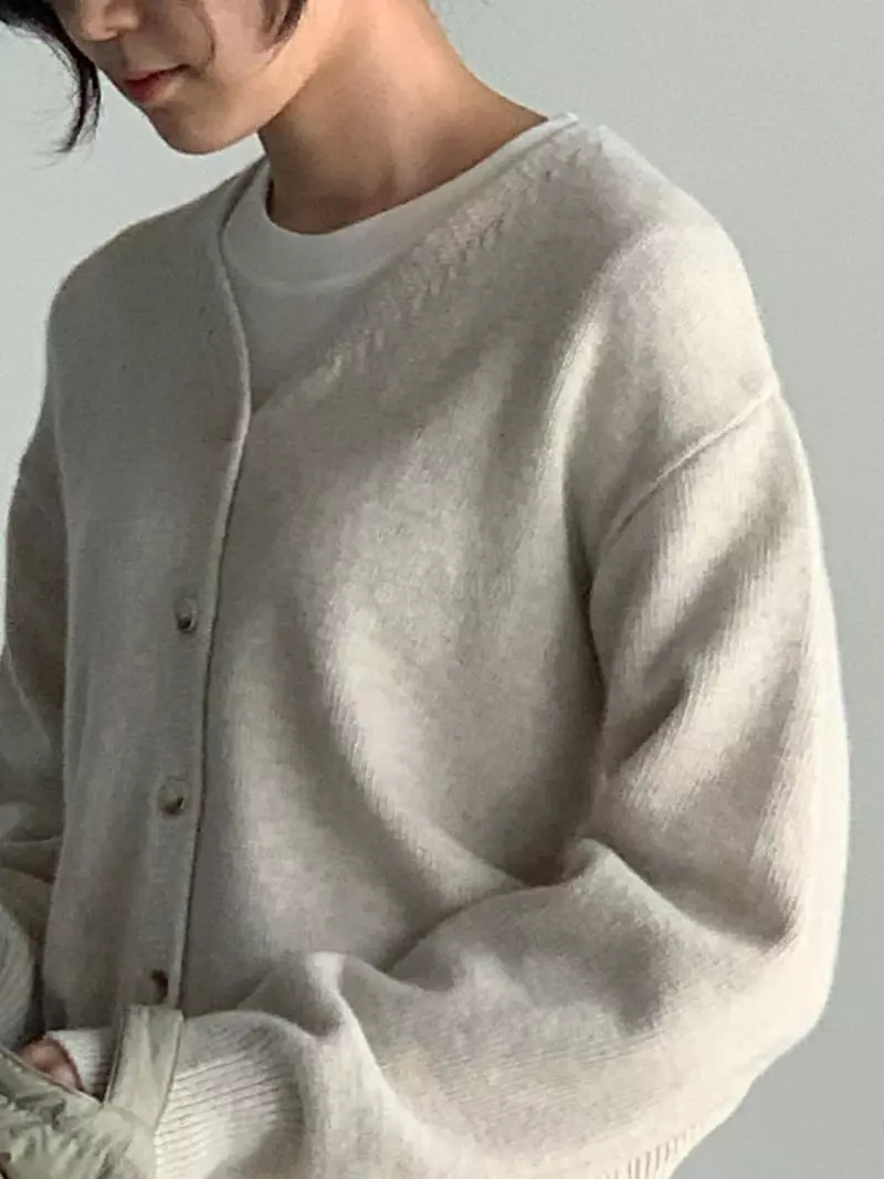 Baribari - Korean Women Fashion - #momslook - Bari V Cardigan - 8
