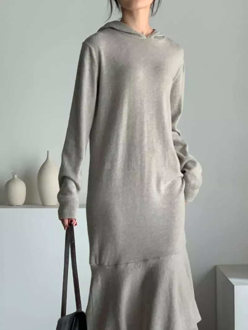 Baribari - Korean Women Fashion - #momslook - Victoria Hoody One-piece - 6
