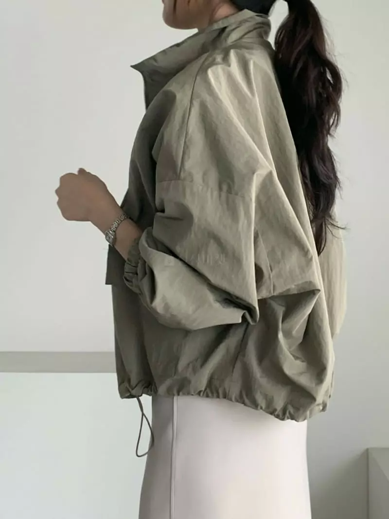 Baribari - Korean Women Fashion - #momslook - Shirring Short Jumper - 11
