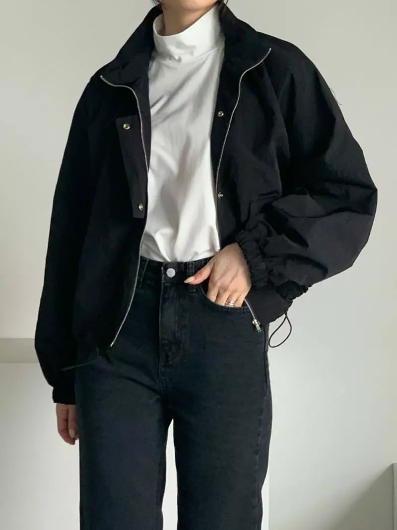 Baribari - Korean Women Fashion - #momslook - Shirring Short Jumper - 7