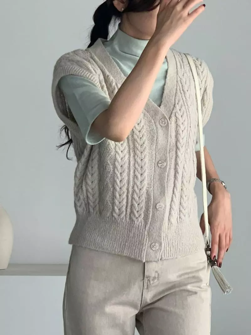 Baribari - Korean Women Fashion - #momslook - Sparkle Vest